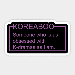 Koreaboo Definition (K-drama) Sticker